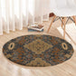 Madiba Nelson Mandela Batik Round Carpet Earthy Brown Indonesia Heritage - African Pride
