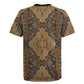 Madiba Nelson Mandela Batik Rugby Jersey Earthy Brown Indonesia Heritage - African Pride