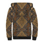 Madiba Nelson Mandela Batik Sherpa Hoodie Earthy Brown Indonesia Heritage - African Pride