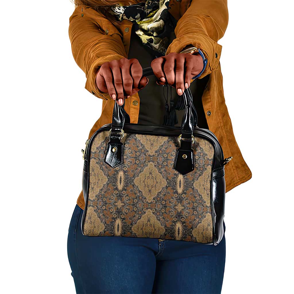 Madiba Nelson Mandela Batik Shoulder Handbag Earthy Brown Indonesia Heritage - African Pride