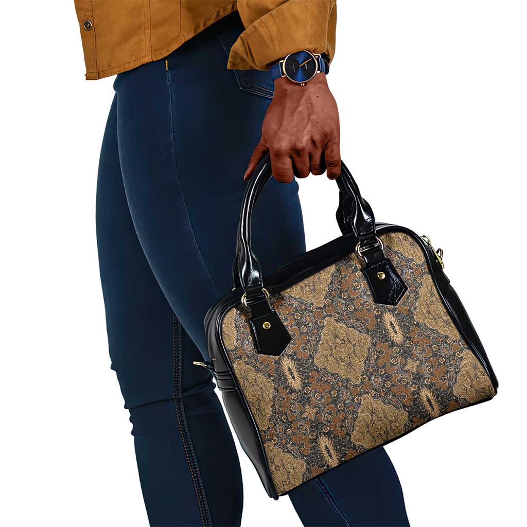 Madiba Nelson Mandela Batik Shoulder Handbag Earthy Brown Indonesia Heritage - African Pride
