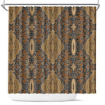 Madiba Nelson Mandela Batik Shower Curtain Earthy Brown Indonesia Heritage - African Pride