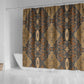 Madiba Nelson Mandela Batik Shower Curtain Earthy Brown Indonesia Heritage - African Pride