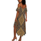 Madiba Nelson Mandela Batik Summer Maxi Dress Earthy Brown Indonesia Heritage - African Pride