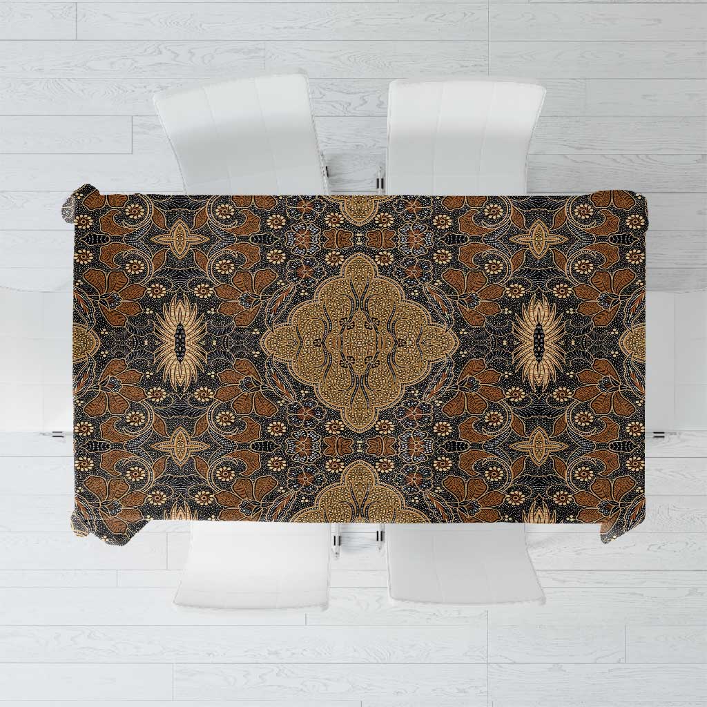 Madiba Nelson Mandela Batik Tablecloth Earthy Brown Indonesia Heritage - African Pride