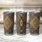Madiba Nelson Mandela Batik Tumbler Cup Earthy Brown Indonesia Heritage LT15