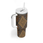 Madiba Nelson Mandela Batik Tumbler With Handle Earthy Brown Indonesia Heritage LT15