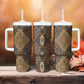 Madiba Nelson Mandela Batik Tumbler With Handle Earthy Brown Indonesia Heritage LT15