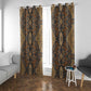 Madiba Nelson Mandela Batik Window Curtain Earthy Brown Indonesia Heritage - African Pride