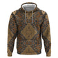 Madiba Nelson Mandela Batik Zip Hoodie Earthy Brown Indonesia Heritage - African Pride