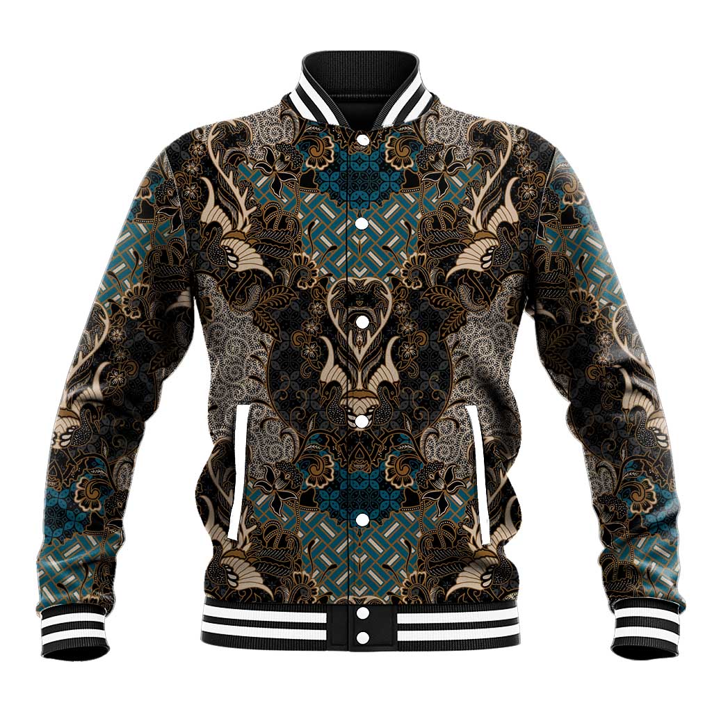 Madiba Nelson Mandela Batik Baseball Jacket Black Indonesia Heritage - African Pride