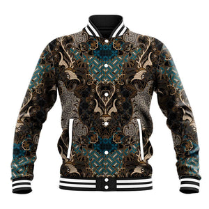 Madiba Nelson Mandela Batik Baseball Jacket Black Indonesia Heritage - African Pride