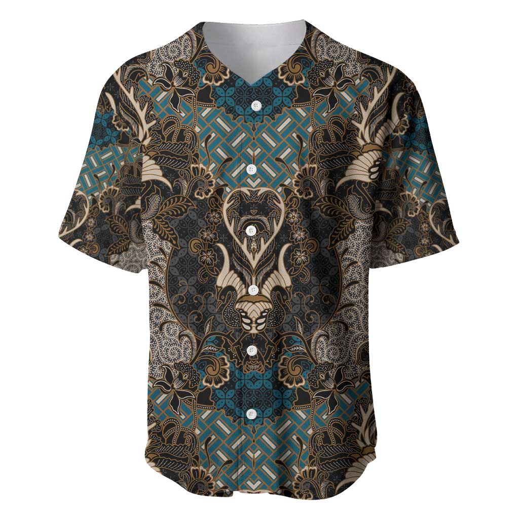 Madiba Nelson Mandela Batik Baseball Jersey Black Indonesia Heritage - African Pride