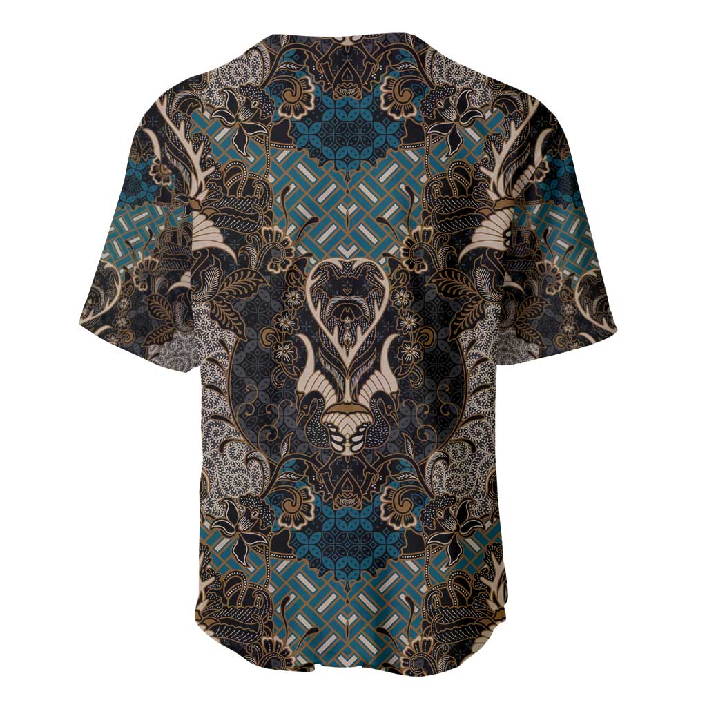 Madiba Nelson Mandela Batik Baseball Jersey Black Indonesia Heritage - African Pride