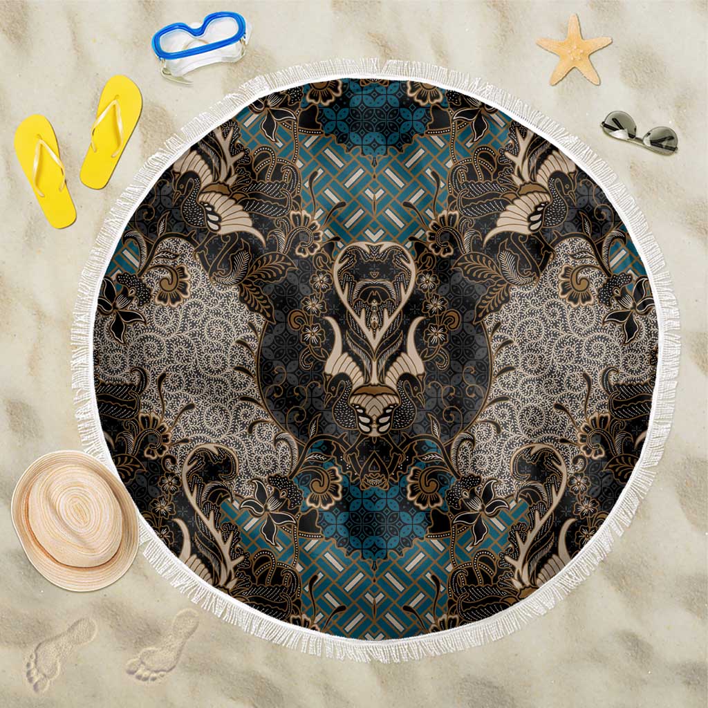 Madiba Nelson Mandela Batik Beach Blanket Black Indonesia Heritage - African Pride
