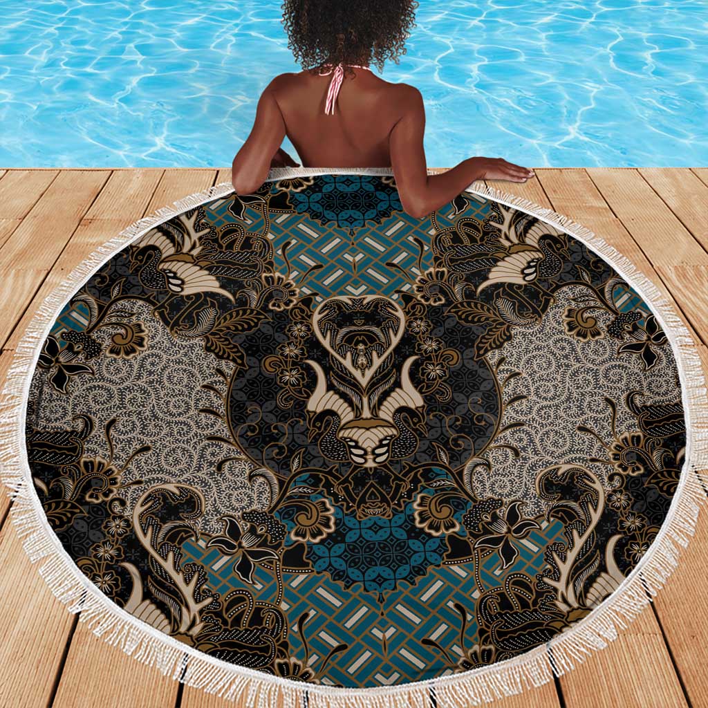 Madiba Nelson Mandela Batik Beach Blanket Black Indonesia Heritage - African Pride