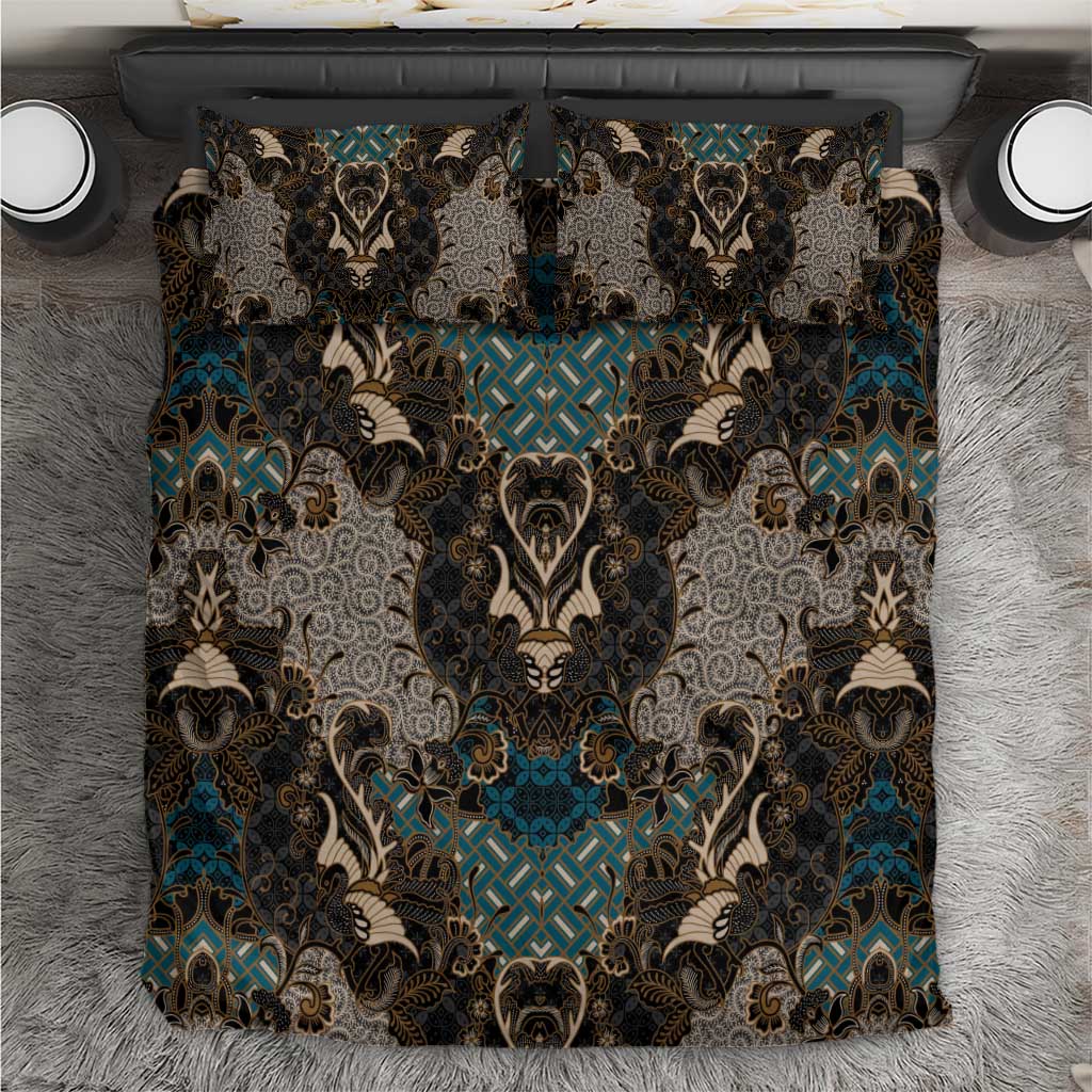 Madiba Nelson Mandela Batik Bedding Set Black Indonesia Heritage - African Pride