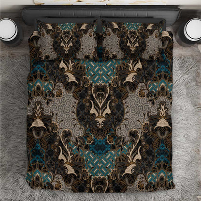 Madiba Nelson Mandela Batik Bedding Set Black Indonesia Heritage - African Pride