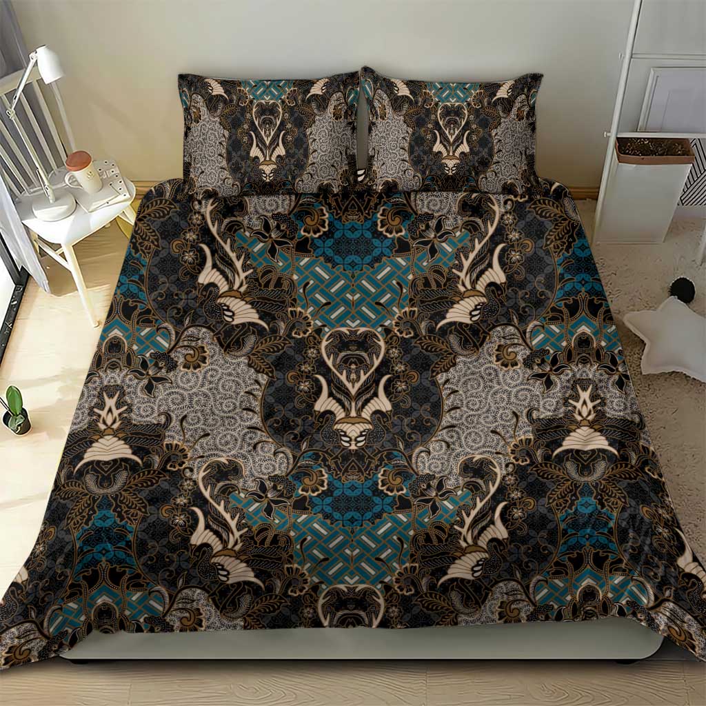Madiba Nelson Mandela Batik Bedding Set Black Indonesia Heritage - African Pride