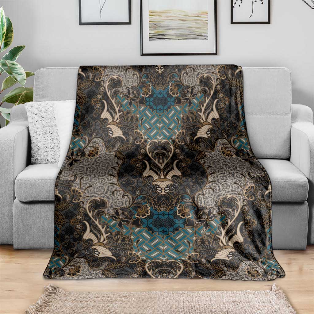 Madiba Nelson Mandela Batik Blanket Black Indonesia Heritage - African Pride