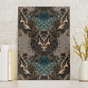 Madiba Nelson Mandela Batik Canvas Wall Art Black Indonesia Heritage - African Pride