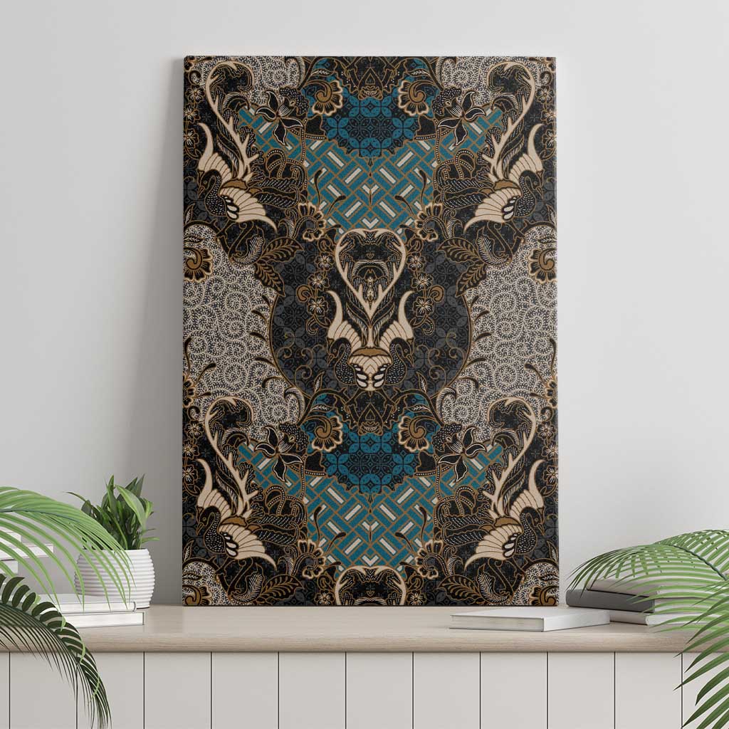 Madiba Nelson Mandela Batik Canvas Wall Art Black Indonesia Heritage - African Pride