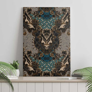 Madiba Nelson Mandela Batik Canvas Wall Art Black Indonesia Heritage - African Pride