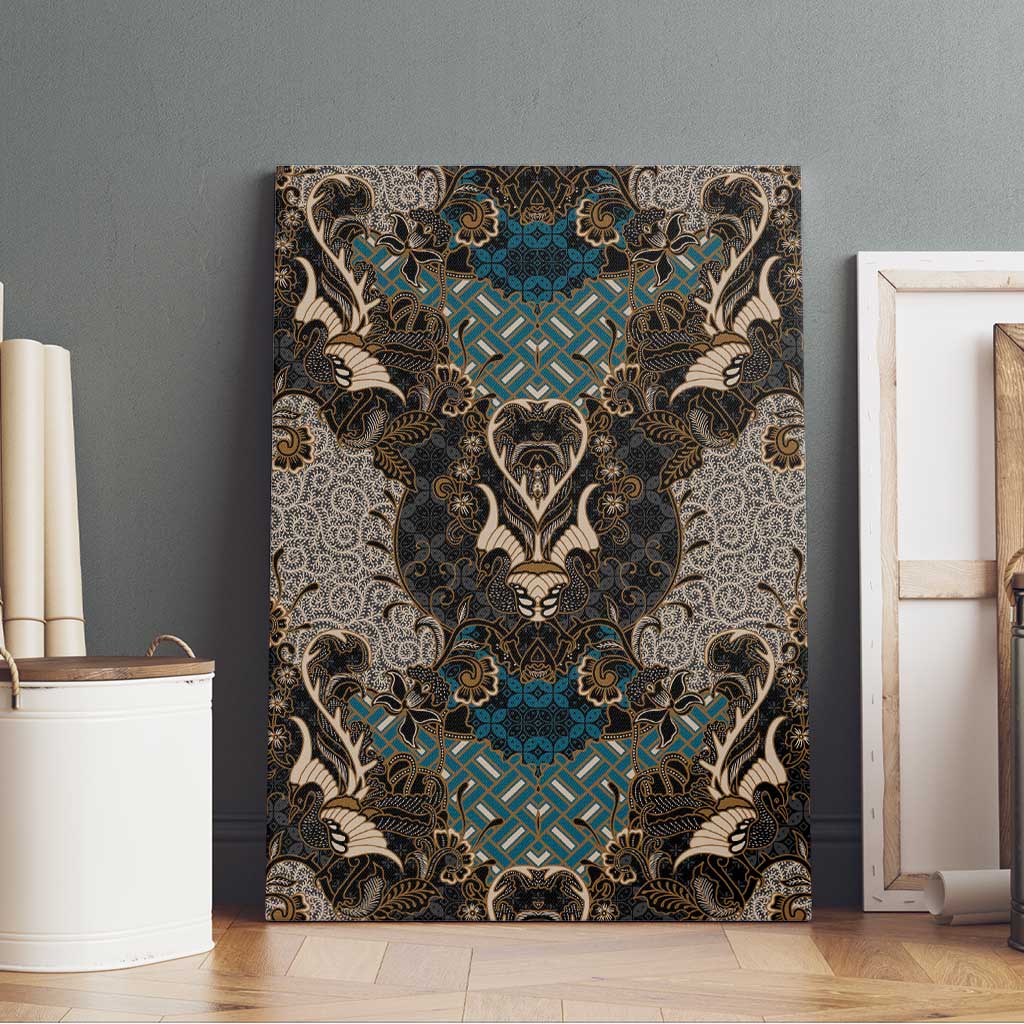 Madiba Nelson Mandela Batik Canvas Wall Art Black Indonesia Heritage - African Pride