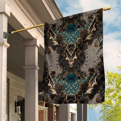 Madiba Nelson Mandela Batik Garden Flag Black Indonesia Heritage - African Pride