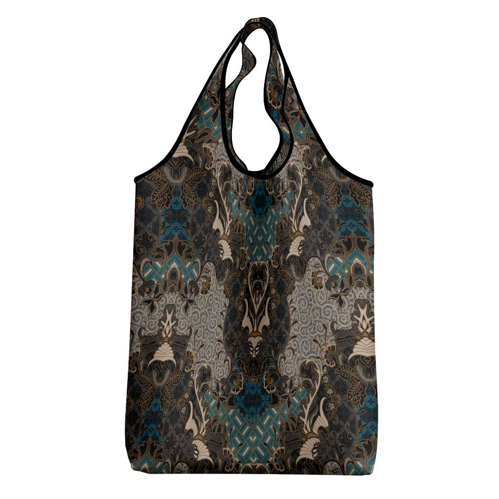 Madiba Nelson Mandela Batik Grocery Bag Black Indonesia Heritage - African Pride