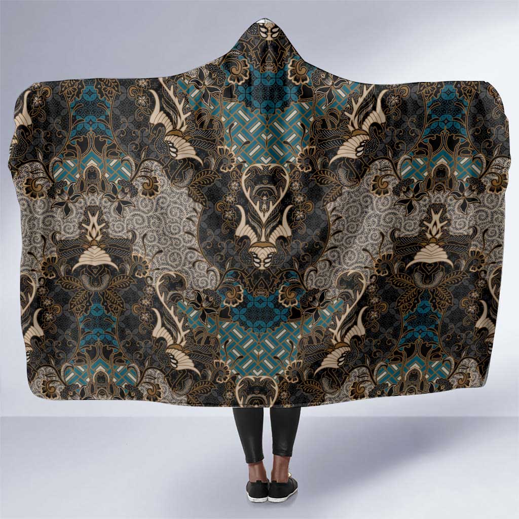 Madiba Nelson Mandela Batik Hooded Blanket Black Indonesia Heritage - African Pride