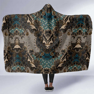 Madiba Nelson Mandela Batik Hooded Blanket Black Indonesia Heritage - African Pride