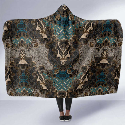 Madiba Nelson Mandela Batik Hooded Blanket Black Indonesia Heritage - African Pride