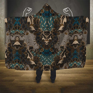 Madiba Nelson Mandela Batik Hooded Blanket Black Indonesia Heritage - African Pride