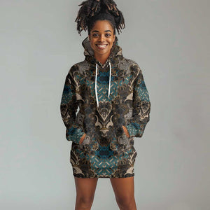 Madiba Nelson Mandela Batik Hoodie Dress Black Indonesia Heritage - African Pride