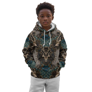 Madiba Nelson Mandela Batik Kid Hoodie Black Indonesia Heritage - African Pride