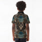 Madiba Nelson Mandela Batik Kid Polo Shirt Black Indonesia Heritage - African Pride