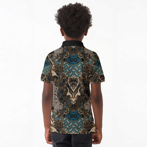 Madiba Nelson Mandela Batik Kid Polo Shirt Black Indonesia Heritage - African Pride