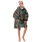 Madiba Nelson Mandela Batik Kid Wearable Blanket Hoodie Black Indonesia Heritage - African Pride
