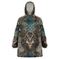 Madiba Nelson Mandela Batik Kid Wearable Blanket Hoodie Black Indonesia Heritage - African Pride
