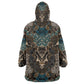 Madiba Nelson Mandela Batik Kid Wearable Blanket Hoodie Black Indonesia Heritage - African Pride