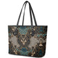 Madiba Nelson Mandela Batik Leather Tote Bag Black Indonesia Heritage - African Pride