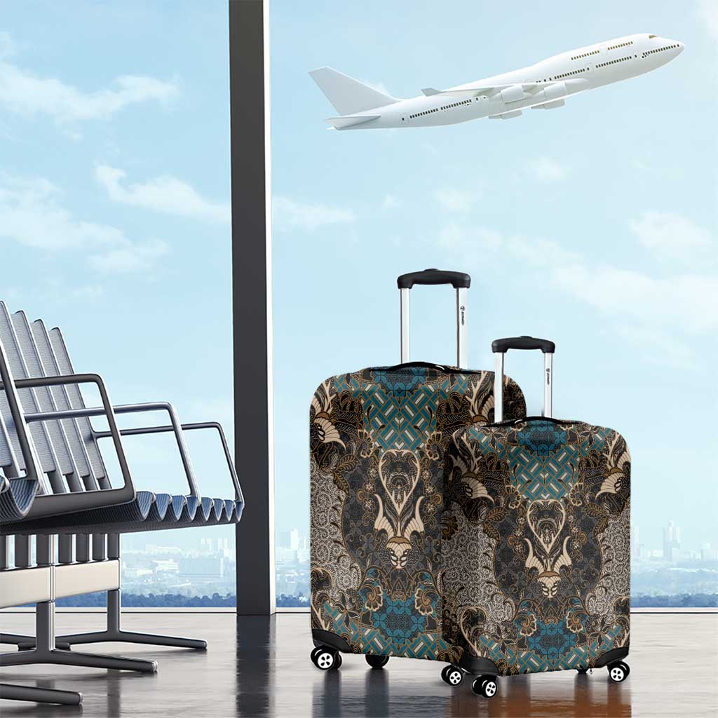 Madiba Nelson Mandela Batik Luggage Cover Black Indonesia Heritage - African Pride