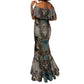 Madiba Nelson Mandela Batik Mermaid Dress Black Indonesia Heritage - African Pride