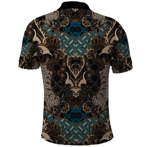 Madiba Nelson Mandela Batik Polo Shirt Black Indonesia Heritage - African Pride