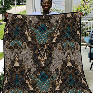 Madiba Nelson Mandela Batik Quilt Black Indonesia Heritage - African Pride