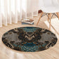 Madiba Nelson Mandela Batik Round Carpet Black Indonesia Heritage - African Pride