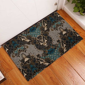 Madiba Nelson Mandela Batik Rubber Doormat Black Indonesia Heritage - African Pride