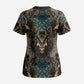 Madiba Nelson Mandela Scrub Top Indonesia Batik Black - African Pride