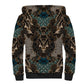 Madiba Nelson Mandela Batik Sherpa Hoodie Black Indonesia Heritage - African Pride